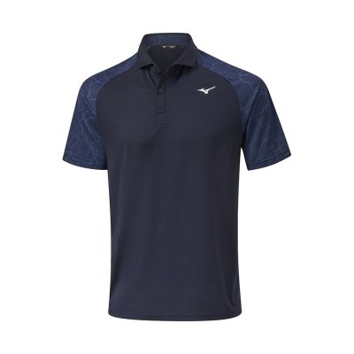Camisa Polo Mizuno Fragma Drop Hombre - Azul Marino - Chile M682WCUEXO